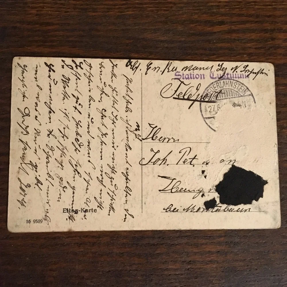 2 Antique Postcards Ephemera Lot